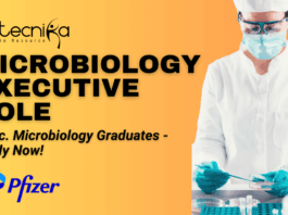 Microbiology Executive Role at Pfizer Vizag Apply Now