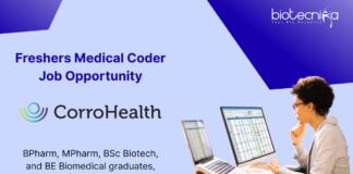 Freshers Medical Coder Job Opportunity BPharm, MPharm, BSc Biotech, and BE Biomedical graduates, Apply Now!