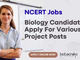 PhD Biology Teaching Jobs at NCERT