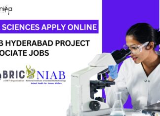 NIAB Hyderabad Project Associate Jobs | MSc Biotech Graduates Apply Now