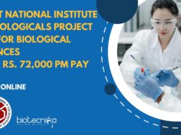 NIB Project Jobs For Biological Sciences
