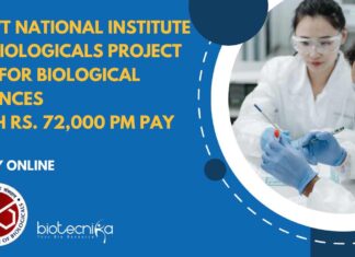 NIB Project Jobs For Biological Sciences