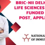 BRIC-NII Delhi Hiring Life Sciences For DBT Funded Project Post, Applications Invited PhD Life Sciences Job Vacancy