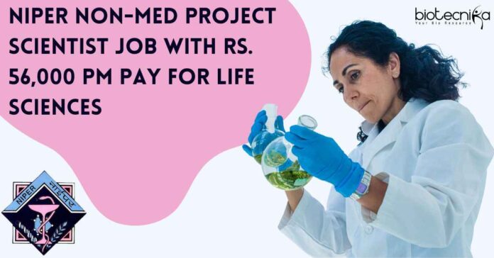 MSc Life Sciences Project Scientist Jobs