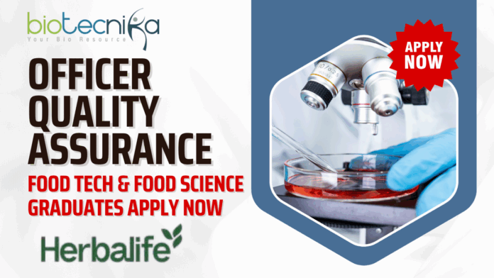 Officer – Quality Assurance Jobs at Herbalife India Apply Now (1)