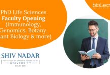 PhD Life Sciences Faculty Opening (Immunology, Genomics, Botany, Plant Biology & more)