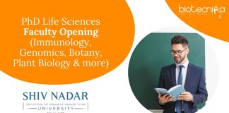 PhD Life Sciences Faculty Opening (Immunology, Genomics, Botany, Plant Biology & more)
