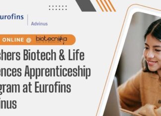 Freshers Biotech Apprenticeships at Eurofins Advinus