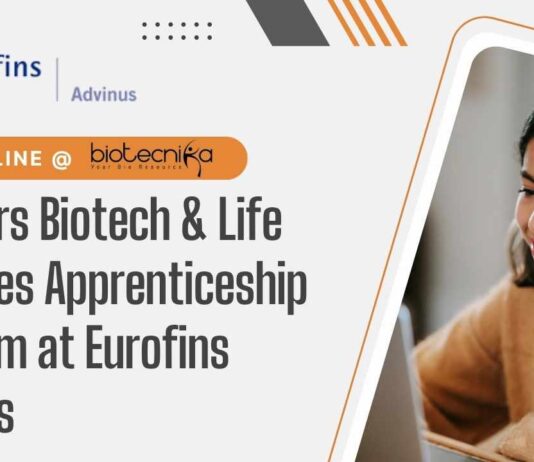 Freshers Biotech Apprenticeships at Eurofins Advinus