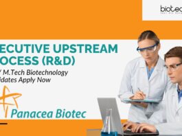 Panacea Biotec Executive Upstream Process (R&D) Job – M.Sc/ M.Tech Biotechnology Candidates Apply Now