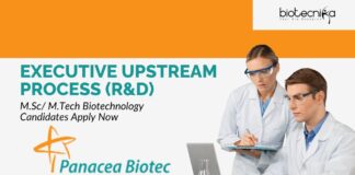 Panacea Biotec Executive Upstream Process (R&D) Job – M.Sc/ M.Tech Biotechnology Candidates Apply Now