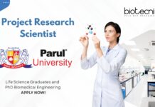 Project Research Scientist Life Science Graduates and PhD Biomedical Engineering APPLY NOW!