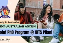 ASCRIN Joint PhD Program @ BITS Pilani