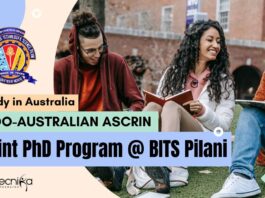 ASCRIN Joint PhD Program @ BITS Pilani