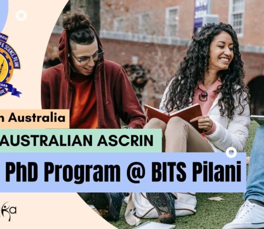ASCRIN Joint PhD Program @ BITS Pilani