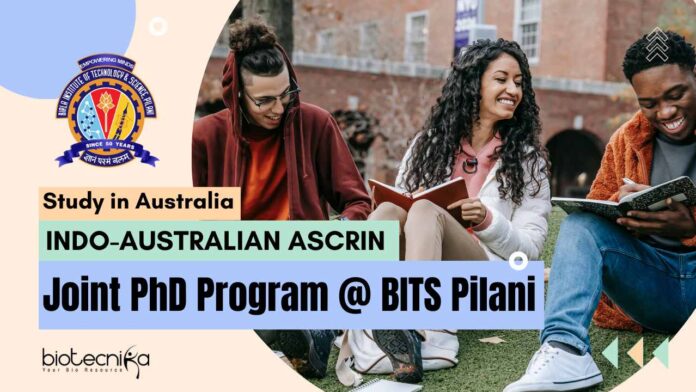 ASCRIN Joint PhD Program @ BITS Pilani
