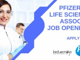 BSc Life Science Vacancies Latest at Pfizer