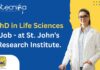 PhD in Life Sciences Job
