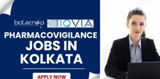 Pharmacovigilance Jobs in Kolkata - IQVIA Hiring BSc Life Science 