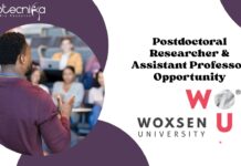 Postdoctoral Researcher & Assistant Professor Opportunity