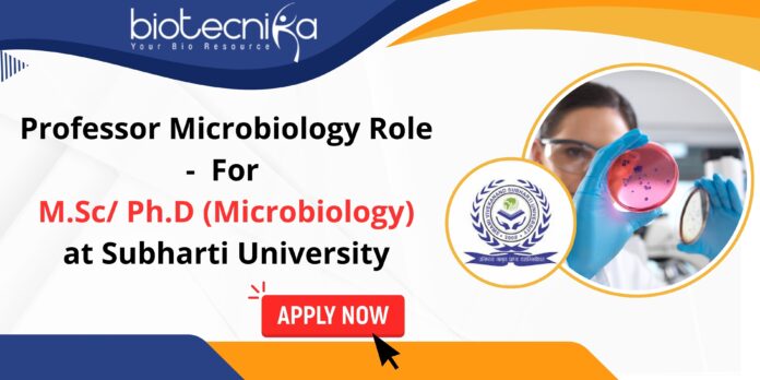 Professor Microbiology Role