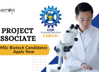 Project Associate Vacancy at CSIR-CSMCRI – MSc Biotech Candidates Apply Now