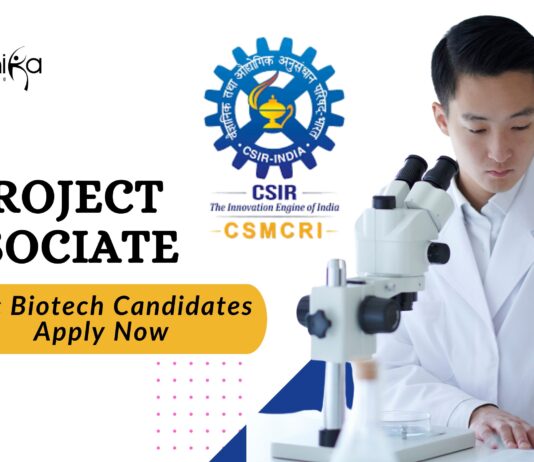 Project Associate Vacancy at CSIR-CSMCRI – MSc Biotech Candidates Apply Now
