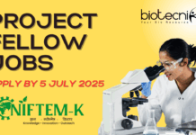 Project Fellow Jobs at NIFTEM – Apply by 5 July 2025