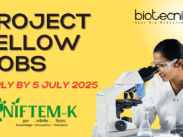 Project Fellow Jobs at NIFTEM – Apply by 5 July 2025