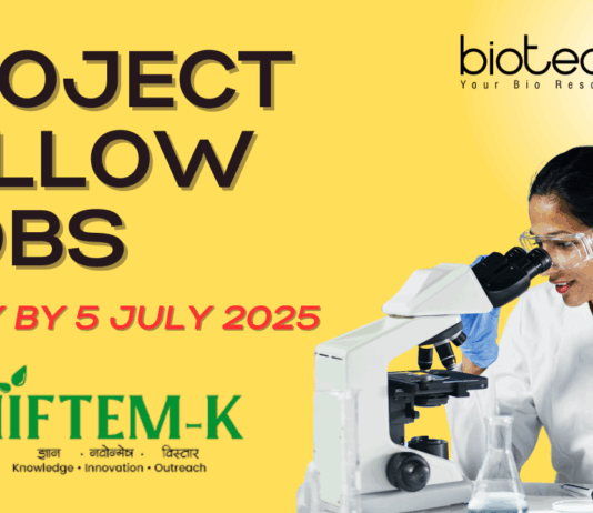 Project Fellow Jobs at NIFTEM – Apply by 5 July 2025