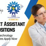 Project Post Vacancies at CSIR-CSMCRI – Biotechnology Graduates Apply Now