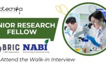 Latest Bioinformatics Research Jobs | Apply Now for the Senior Research Fellow at NABI