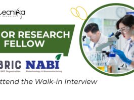 Latest Bioinformatics Research Jobs | Apply Now for the Senior Research Fellow at NABI