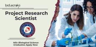 Research Scientist Job Vacancy at TMC | MSc Biological Science Graduates Apply