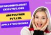 QC Microbiologist Executive Jobs