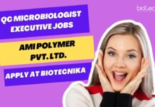QC Microbiologist Executive Jobs