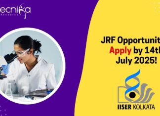 JRF Opportunity - Apply by 14th July 2025!