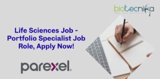 Life Sciences Job - Portfolio Specialist Job Role, Apply Now!