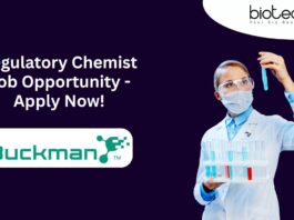 Regulatory Chemist Job Opportunity - Apply Now!
