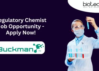 Regulatory Chemist Job Opportunity - Apply Now!