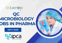 QC Microbiology Jobs in Pharma – Ipca Laboratories Hiring in Sikkim