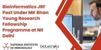 Bioinformatics JRF Post at NII