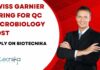 Microbiology MSc Vacancies Latest