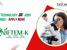 Food Technology JRF Jobs India - Apply Now!