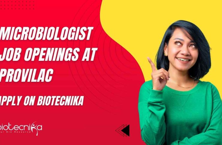 Microbiologist Job Openings at Provilac