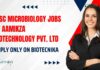 Latest Microbiology MSc Vacancies