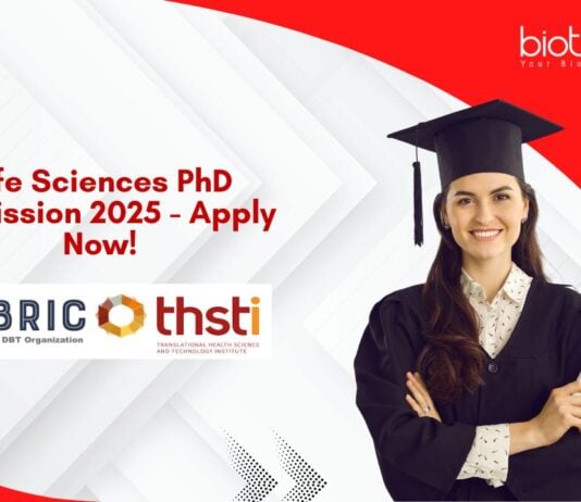 Life Sciences PhD Admission 2025 - Apply Now!