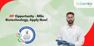 JRF Opportunity - MSc Biotechnology, Apply Now!