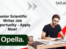 Junior Scientific Writer Job Opportunity - Apply Now!