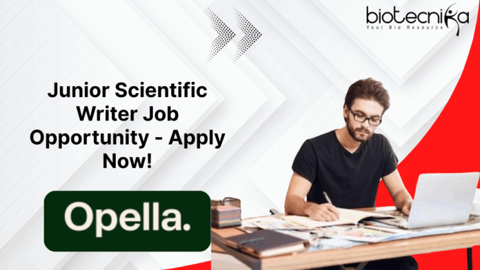 Junior Scientific Writer Job Opportunity - Apply Now!